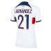 Paris Saint-Germain Lucas Hernandez #21 Voetbalkleding Uitshirt Dames 2023-24 Korte Mouwen